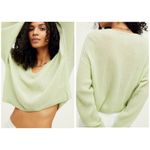Free People  Elias Cashmere V Sweater Size Small Ribbed Cropped Soft Casual Photo 1