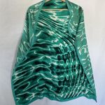 Ivanka Trump Green Abstract Pattern Silk Scarf women's square scarf headscarf Photo 3