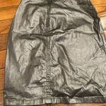 ZARA NWT ZW collection SILVER Metallic Ruched Drawstring Leather Mini Skirt M Photo 7