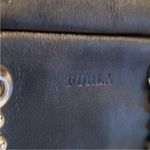 Furla Black Leather Shoulder Bag with Silver Chain Strap EUC Photo 3