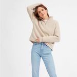 Everlane  ReNew Quarter Zip Fleece Oat- Size XS Photo 1