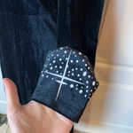 BLACK VELVET OPEN COLD SHOULDER SPARKLE DRESS WITCH COSTUME Photo 4