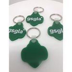 New Girl Scouts Keychain Lot Of 4 Trefoil Green Rubber GSGLA Leader Volunteers Photo 2