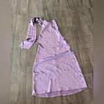 SAU LEE Chic Satin Halter Mini Dress in Lavender Purple Size 10 Photo 8
