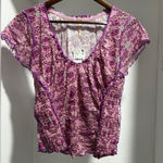 Free People  crop mesh top. NWT.  XL Photo 0