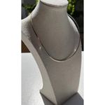 Vintage 925 MEXICO Sterling Silver Open Wire Choker Necklace Signed Medusa Photo 2