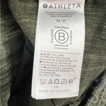 Athleta  Retreat Linen High Rise Wide Leg Pant Raining Aspen Sz M petite Photo 5