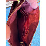 Badgley Mischka Crossbody Purse Red Vegan Leather Phone Pocket Small NWT Photo 3