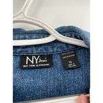 New York & Co. Denim Snap Front Dress 90's Y2K Style Size 10 Photo 14