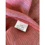 Eileen Fisher Womens 1X Coral Striped Linen Top Button Front Photo 5