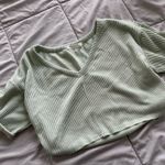 Altar'd State  Cropped Green Top Photo 0