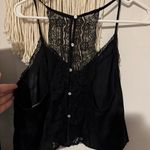Forever 21 Black Silky Recerback Lace Cami  Photo 2