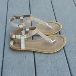 White Mountain  Bedazzled T-Trap Sandals with Cushion Sole Photo 3