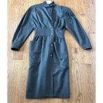 Harvé Benard Harve Benard 100% wool vintage grey military style dress 4 Photo 10