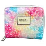 Guess Women's Small Zip Around Wallet Tie-Dye Logo Print Photo 0