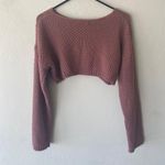 Tic Toc mauve pink long sleeve sweater. Photo 5