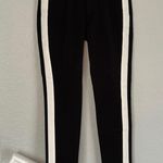 Banana Republic NEW Sloan Black Ankle Pants Track Stripe Fall City Chic Photo 0