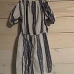 Blush Noir Blue and white striped romper  Photo 3