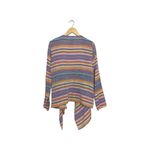 Tasha Polizzi Lightweight Pastel Striped Cardigan Long Sleeve Flowy Waterfall Purple Size L Photo 2