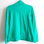 L.L.Bean Full-Zip Mock-Neck Jacket Kelly Green Sz M GUC Sweatshirt Material Photo 11