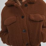 Bershka new with tags cropped teddy sherpa jacket Photo 2