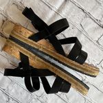 Born concept BORN BOC Concept Black Strappy Espadrille Platform Sandals Cork 11 Minimalist Photo 2