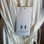 Halston Heritage White Halter Dress Sleeveless Casual Dress Midi‎ Dress Party Photo 5