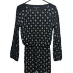White House | Black Market  Eyelet Open Shoulder Black White Ladies Dress SZ XXS Photo 0
