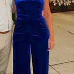 Velvet Jumpsuit Blue Photo 0