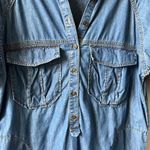 Banana Republic  Chambray Denim 3/4 Sleeve Collared Dress Size Small Photo 1