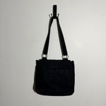 Baggallini Studded Black Nylon Shoulder Tote Handbag Travel Packable Grunge Photo 1