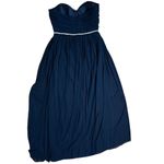 NWT Jenny Packham Lux Chiffon Beaded Maxi Dress sz 16 in Midnight navy blue Photo 2