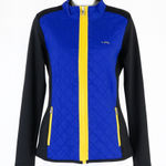 Ralph Lauren Lauren Active Jacket Womens L Black Blue Full Zip Quilted Outdoor Photo 0