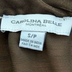 Carolina belle Beaded Blouse Brown Size S Photo 8