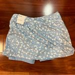 Nike Athletic Blue Dri-Fit Flower Printed Skirt Photo 2