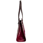 Dooney & Bourke  ‘Charlotte’ Red Croc Embossed Leather Tote Bag in “Bourdeaux” Photo 3