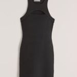 Abercrombie & Fitch abercrombie scuba cutout elevated knit dress black Photo 0