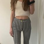 SheIn Black And White Checkered Flare Pants Photo 1