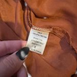 Brown satin tie crop top Photo 5