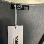 Yoins  Metallic Gray Long Sleeve Top size M Photo 2