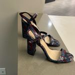 Gianni Bini  heels-floral-chunky heel-4 inch-size 8-ready for the holidays? Yes! Photo 4