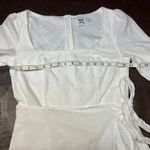 Princess Polly  The Villa Mini Dress Womens 8 White Long sleeve Preppy‎ summer Photo 12