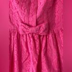 Lilly Pulitzer Pink Lace Dress Size 2 Bow Valentine Love Barbie Core Date Night Photo 6