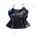 Soma Size 3 (Plus Size) Y2K Black Beaded Shelf Camisole Photo 2