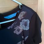 Simply Vera Vera Wang Floral Flower Black Dress Size XL Photo 3