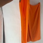 Show Me Your Mumu  Trish Vibrant Orange Chiffon  One Shoulder‎ Dress Size L Photo 3