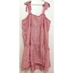 NEW NWT LISA MARIE FERNANDEZ TARGET Plus Size Seersucker Tie Strap Dress Striped Red Photo 11