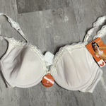 Vassarette  Women's White Ice 34C Lace No Slip‎ Straps Bra Photo 0