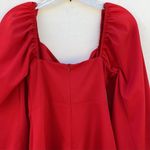 Princess Polly Womens Size 2 Lillie long puff sleeve red mini dress Photo 5