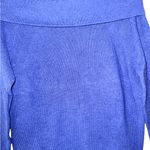 Banana Republic Women’s Blue Off Shoulder Cowl Neck Knit Sweater Size L Photo 3